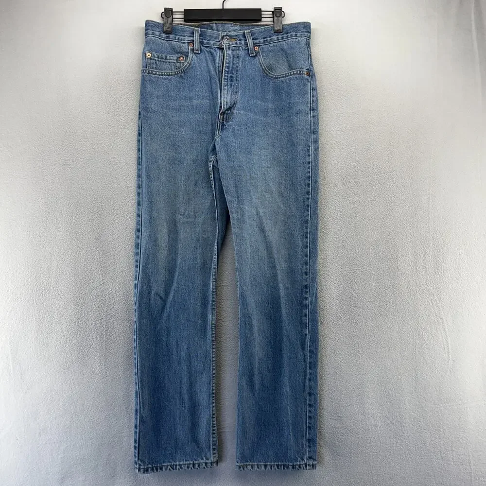 Vintage Levis Jeans Men's 32x30 Fits 30x30 Blue 505 Canada 90s Straight Faded